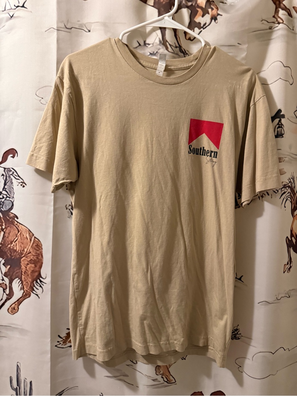 Logo Tan Short-Sleeve Crewneck T-Shirt